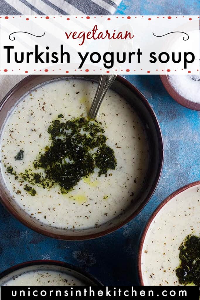 Turkish Yogurt Soup (Yayla Çorbasi) • Unicorns in the Kitchen