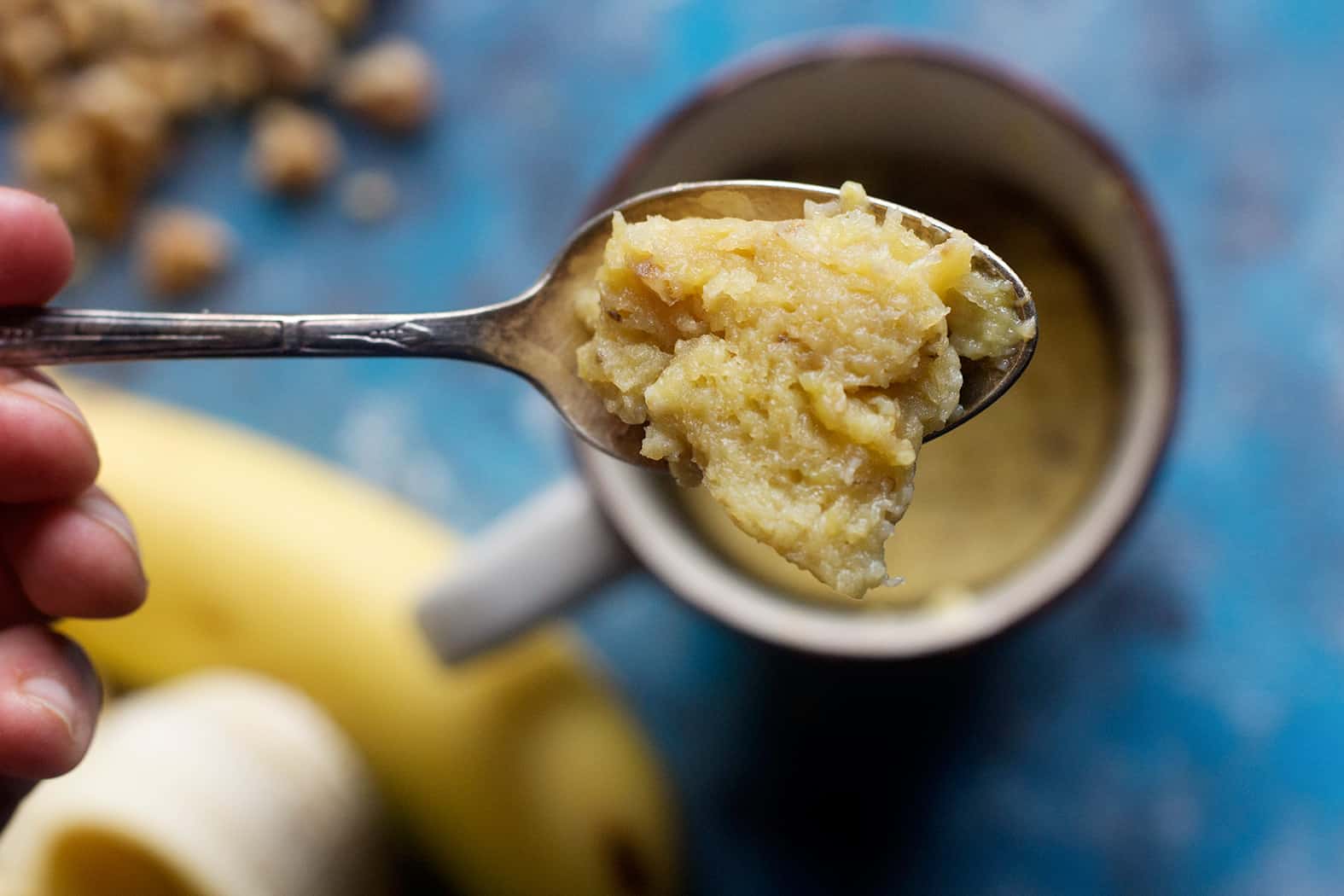 banana bread mug cake is ready in 5 minutes. 