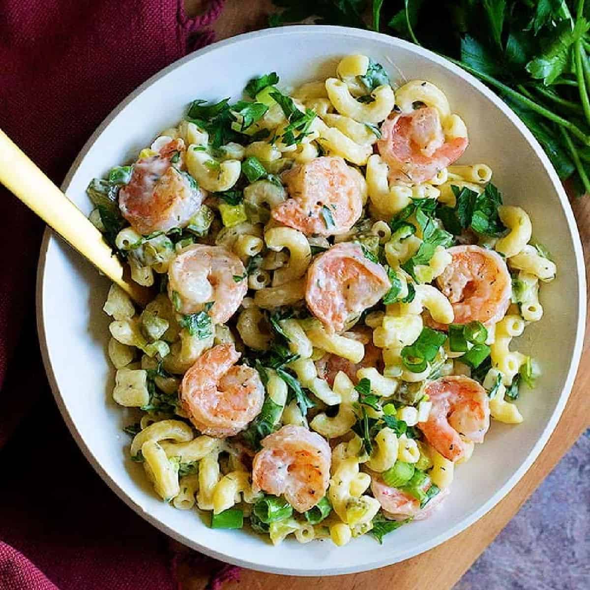 This easy shrimp pasta salad is packed with so much flavor. Learn how to make the best shrimp macaroni salad that will rock your parties and potlucks.
