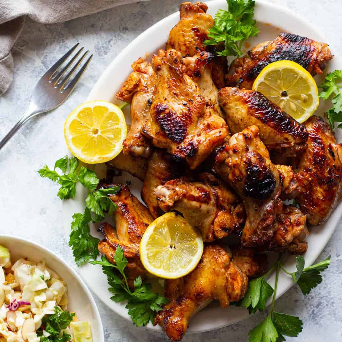 Spicy Grilled Chicken Wings - Unicorns in the Kitchen