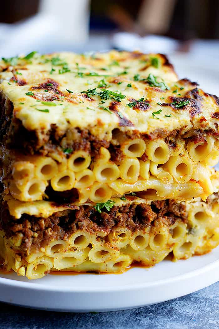 Pastitsio is a Greek pasta bake that’s bursting with flavor. Learn how to make pastitsio recipe with this step-by-step tutorial and video.
