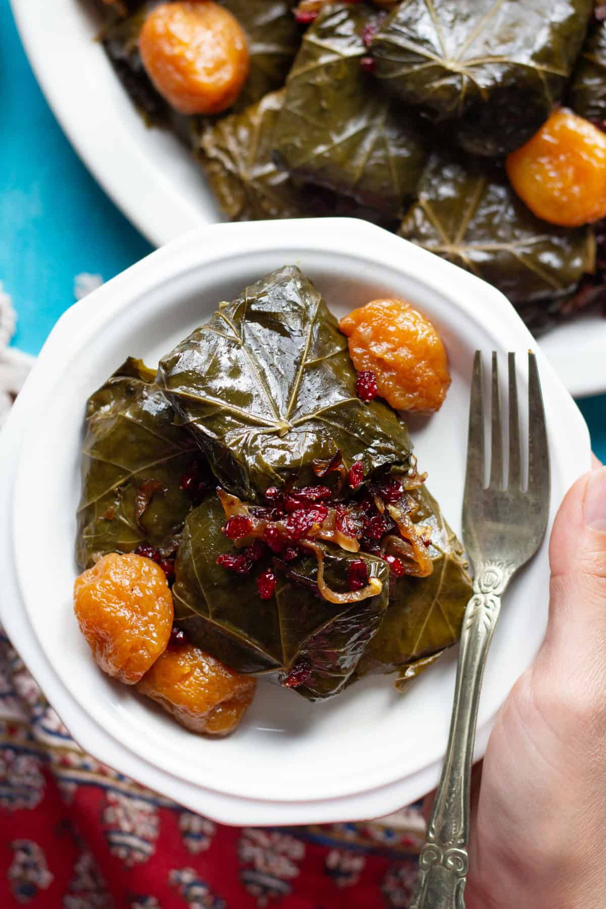 You can serve these warm or cold. this Persian Dolmeh recipe is delicious..
