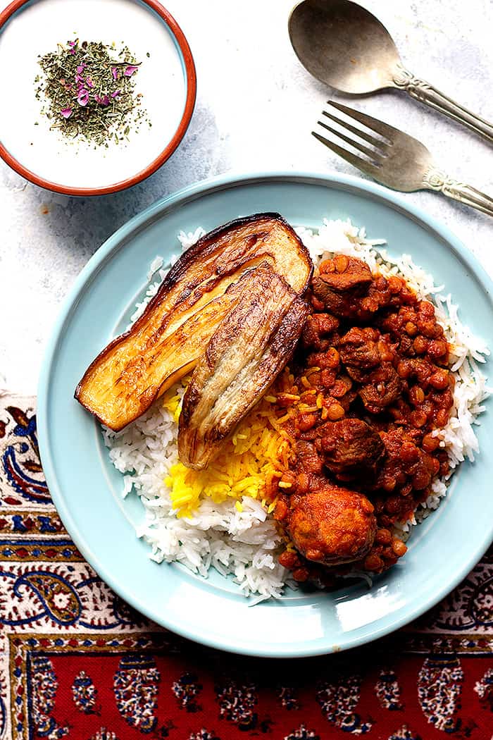 you can serve this dish with eggplant as well.