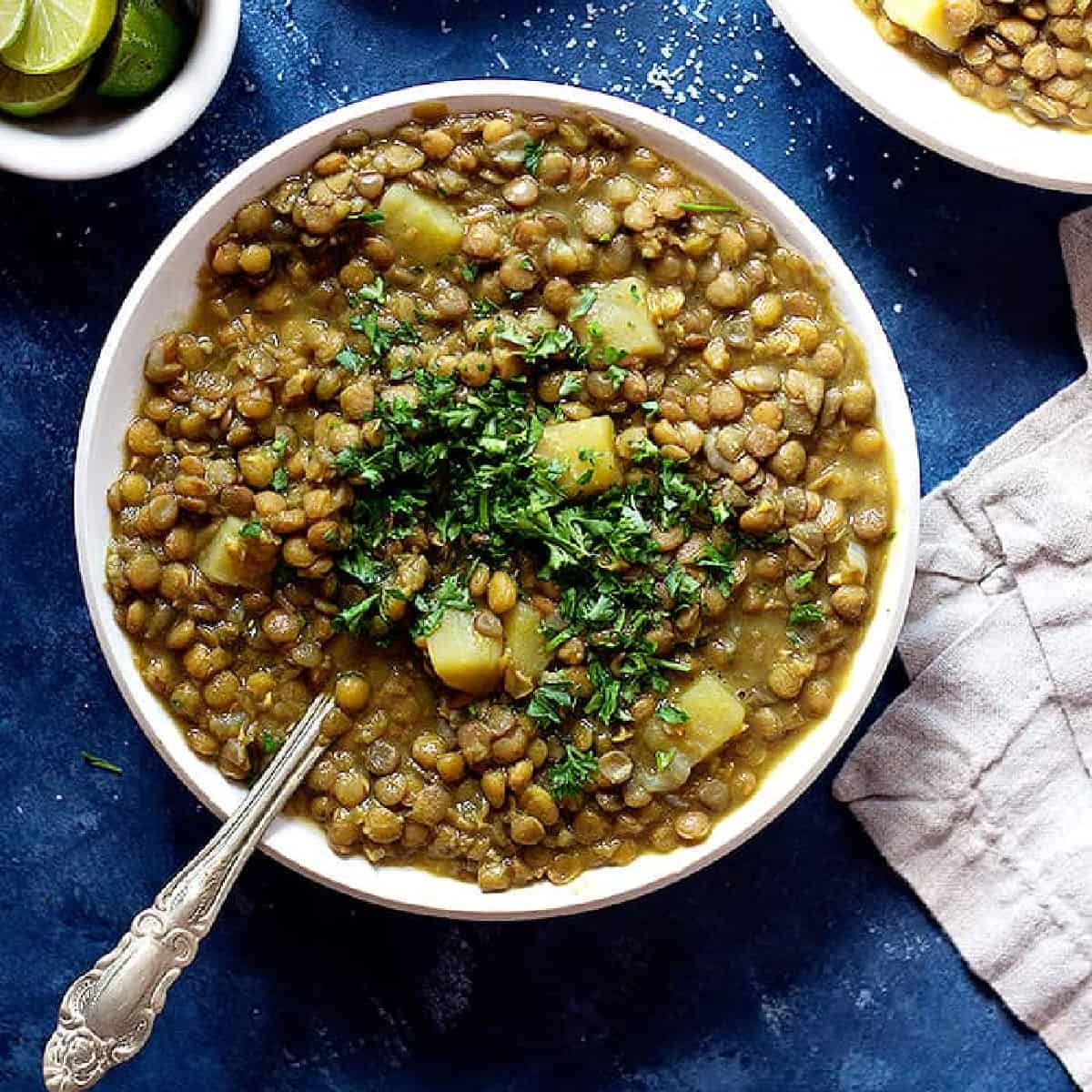 Adasi is a classic Persian lentil soup that's vegetarian and gluten free. Learn how to make this easy Persian recipe with this step by step tutorial and video. 