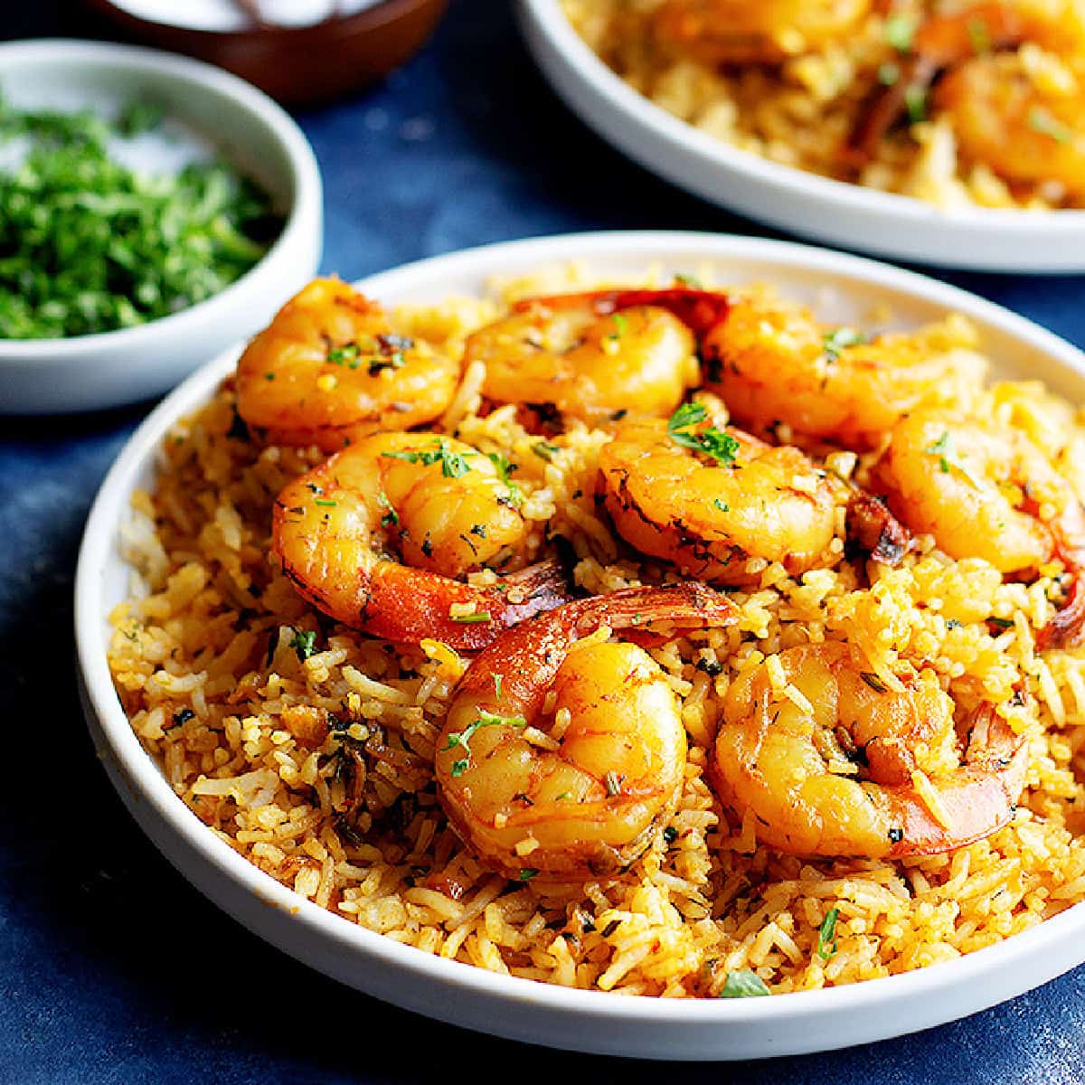 Persian Style Shrimp and Rice (Meygoo Polo) • Unicorns in the Kitchen