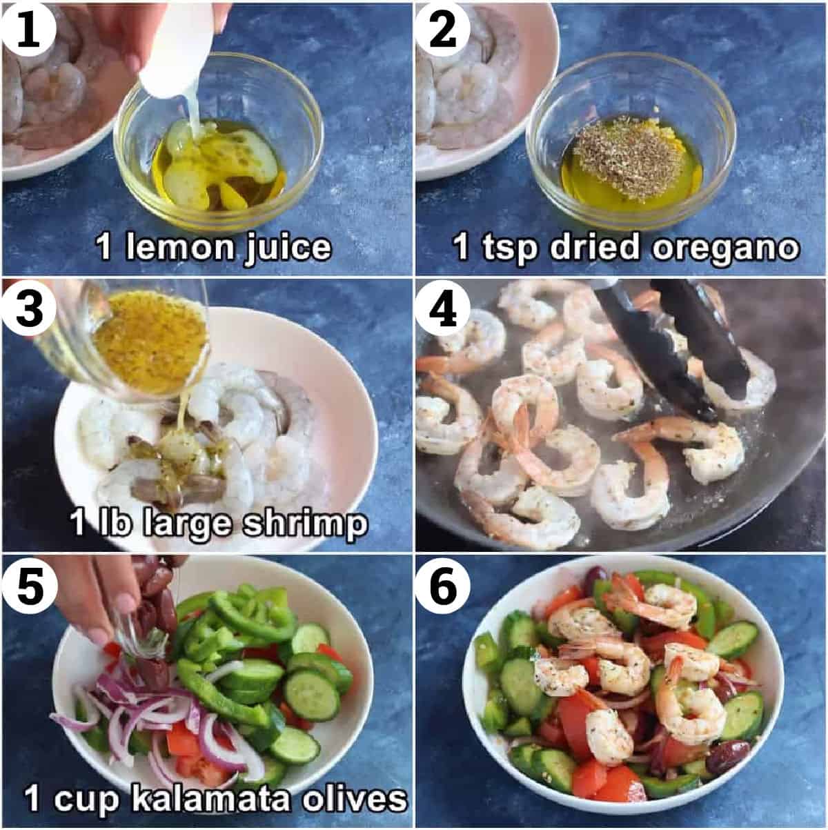 make the marinade then use half to cook the shrimp and half as a dressing.