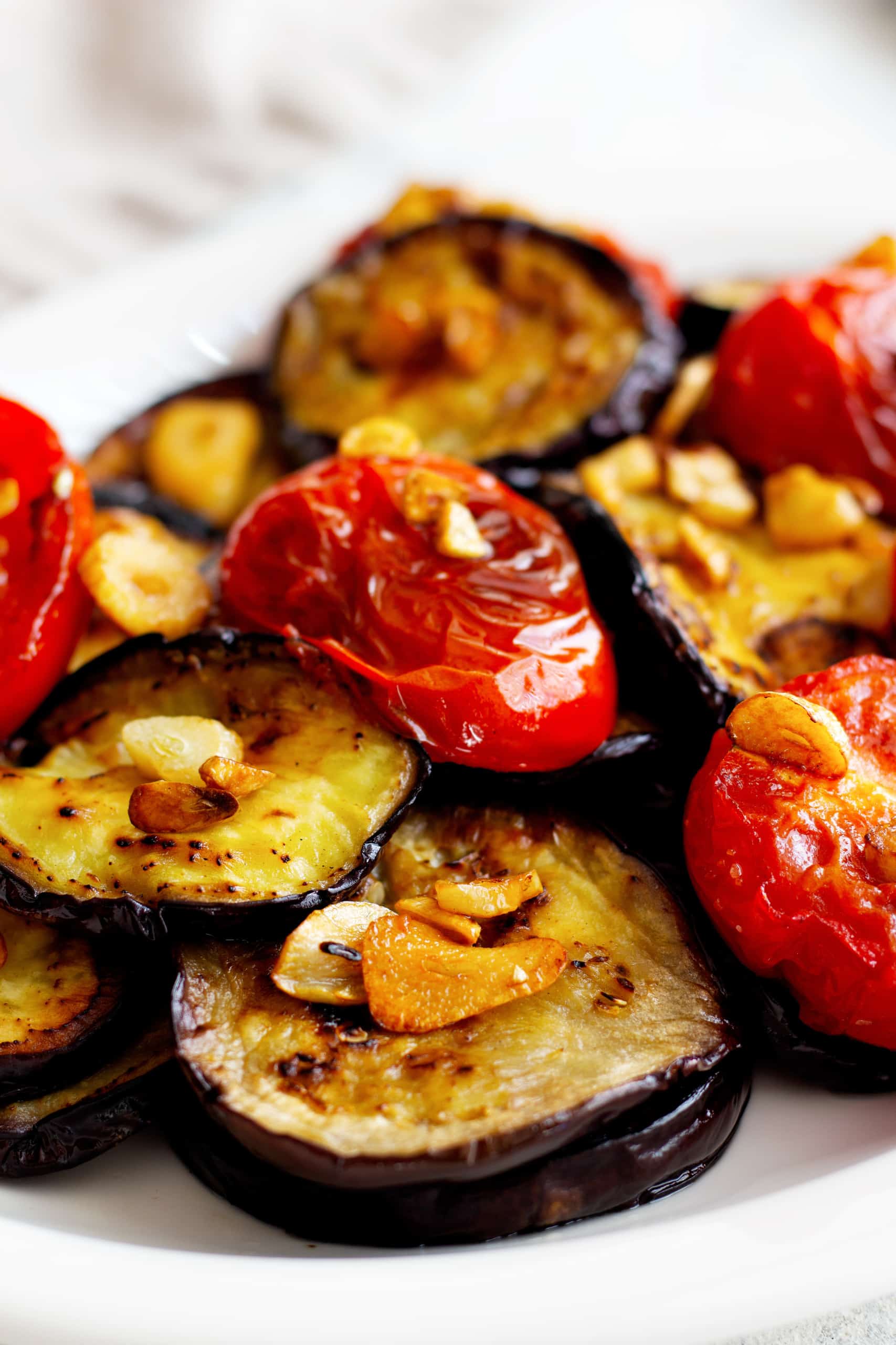 Best Fried Eggplant Recipe with Tomatoes • Unicorns in the Kitchen