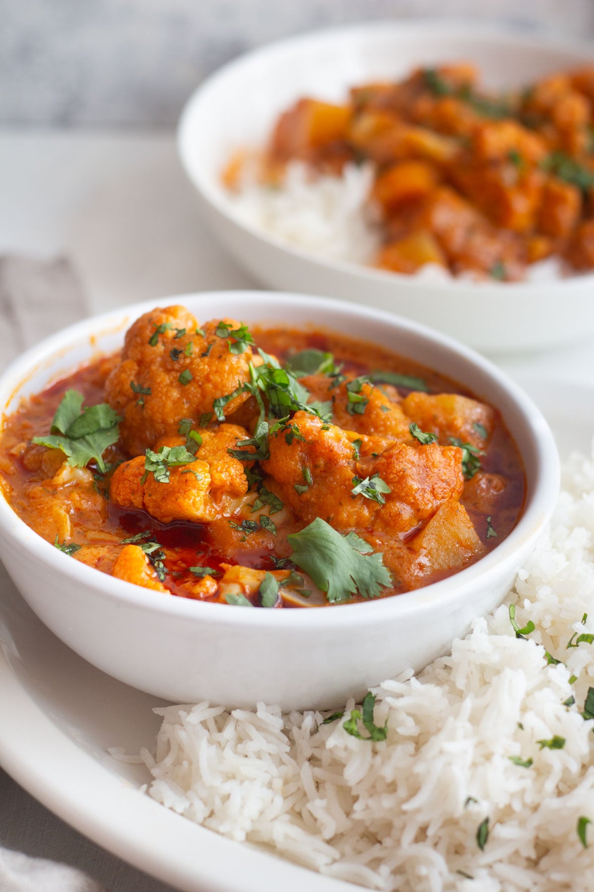 a bowl of rice and Indian currt is a great comfort food option.