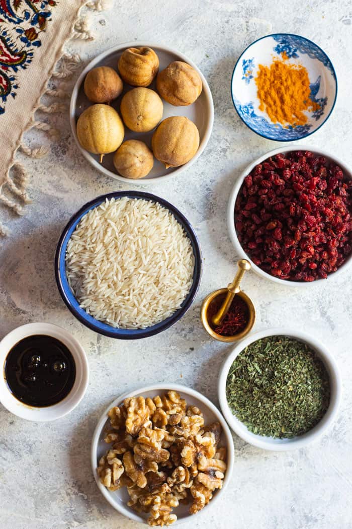 With these ingredients you can make any Iranian recipe you like. 