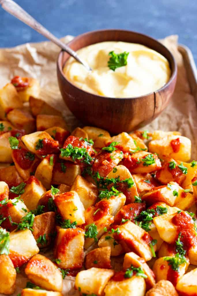 Easy Patatas Bravas Recipe (Video) • Unicorns in the Kitchen