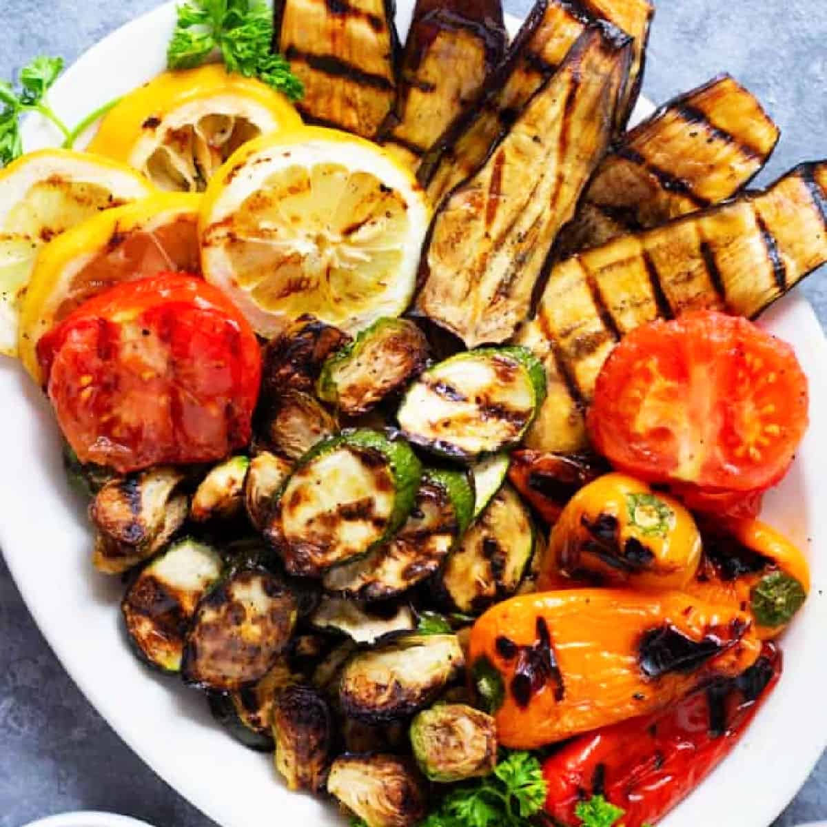 Grilled Vegetable Skewers - Slender Kitchen