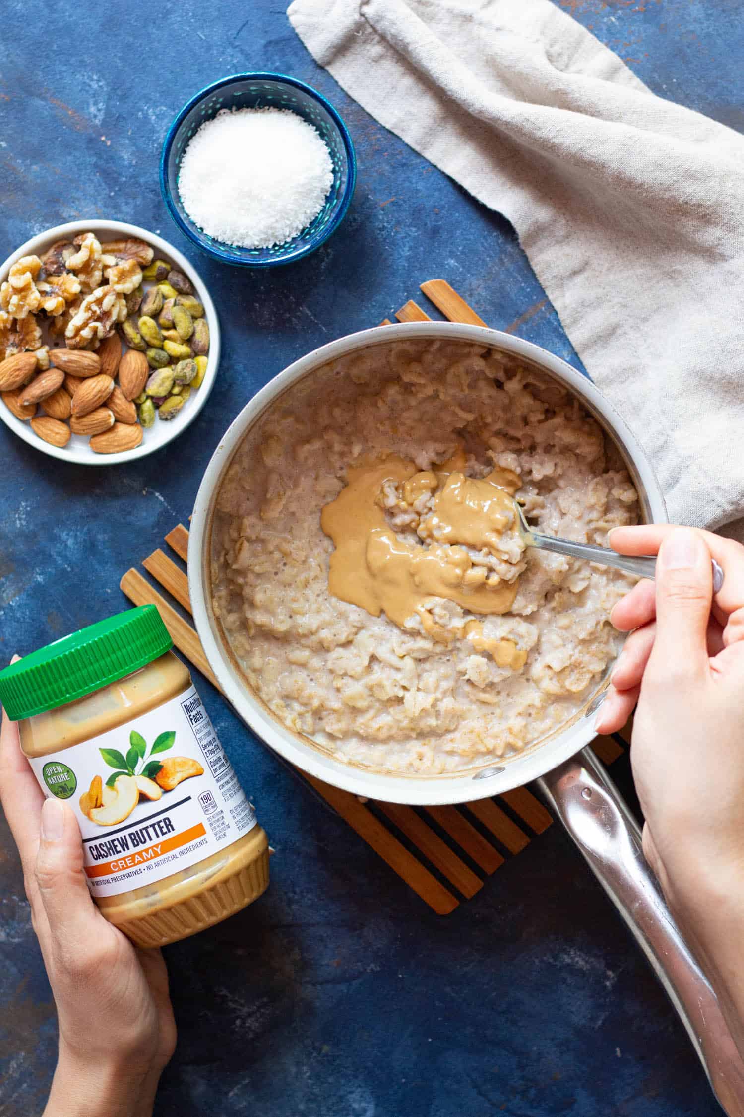 Brighten up your morning with this creamy oatmeal recipe. Adding cardamon and honey to a breakfast staple results in a bold, yet comforting way to start the day.