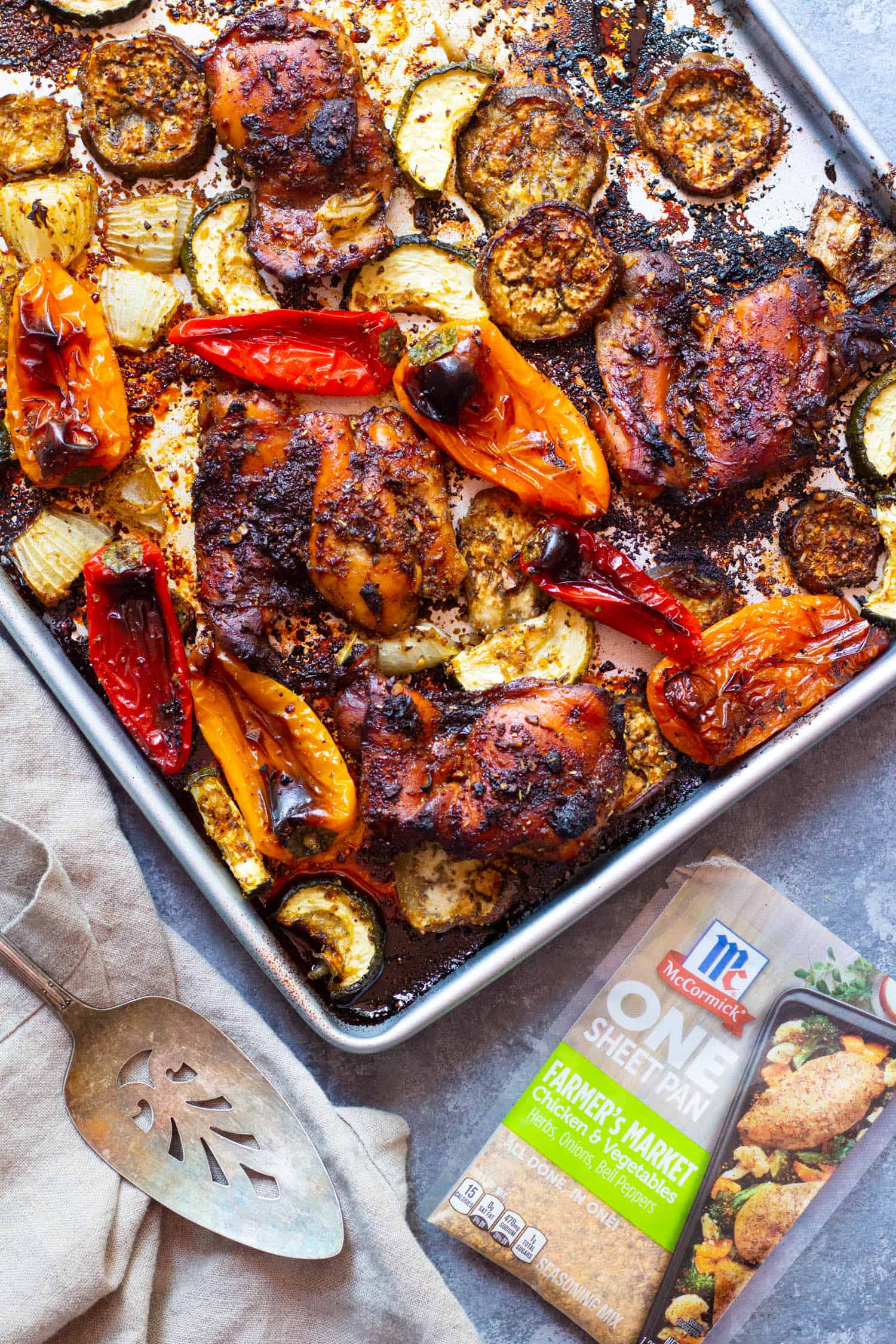 sheet pan honey balsamic chicken is easy, simple and so delicious. 