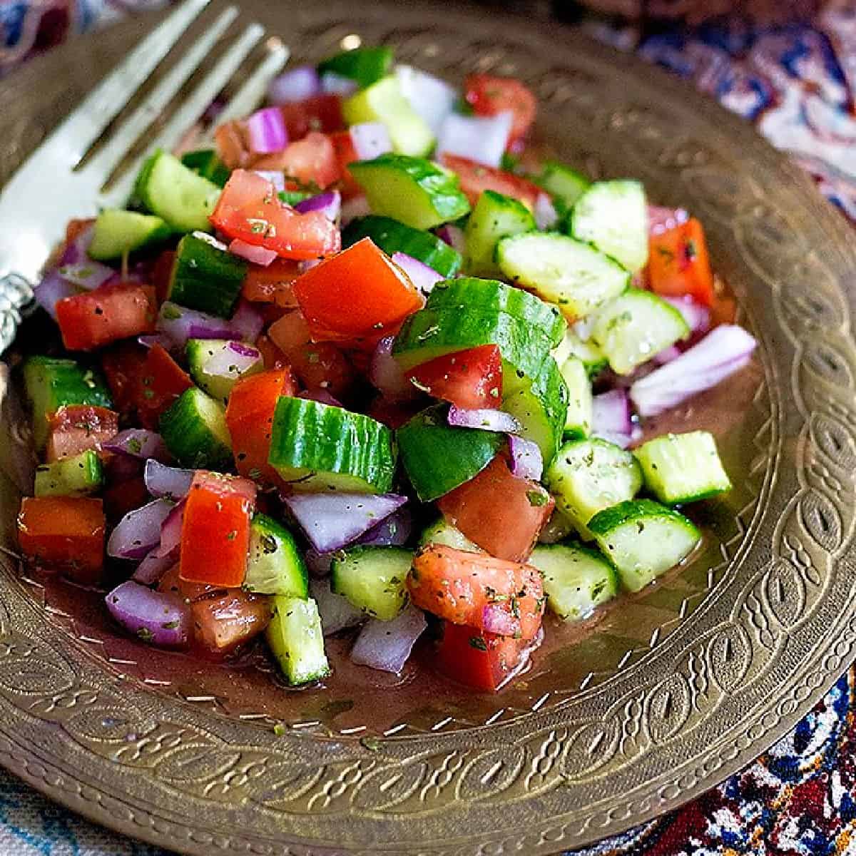 Salad Shirazi Persian Cucumber Tomato Salad