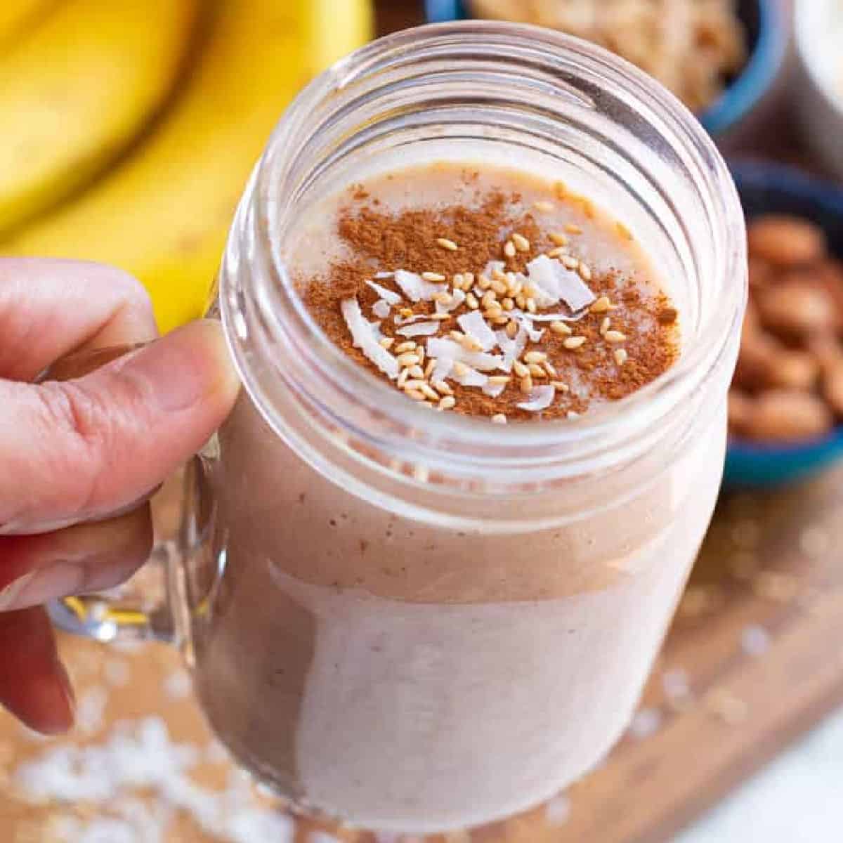 Persian Banana Date Shake (Majoon)