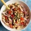 White bean salad piyaz.