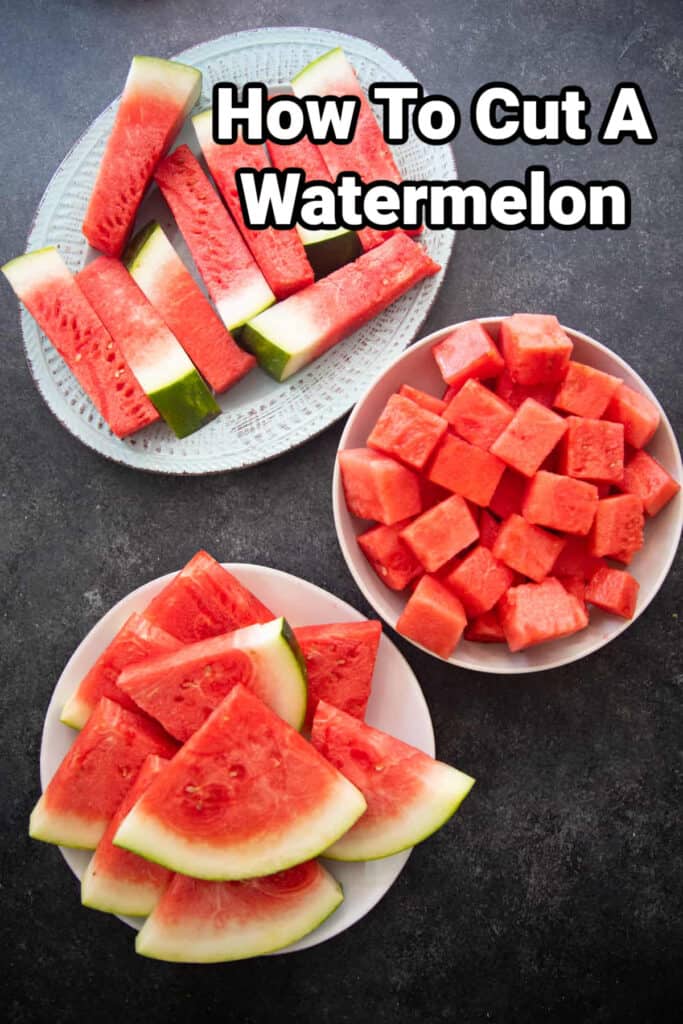 How to cut a watermelon three ways.
