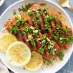 Grilled salmon recipe.