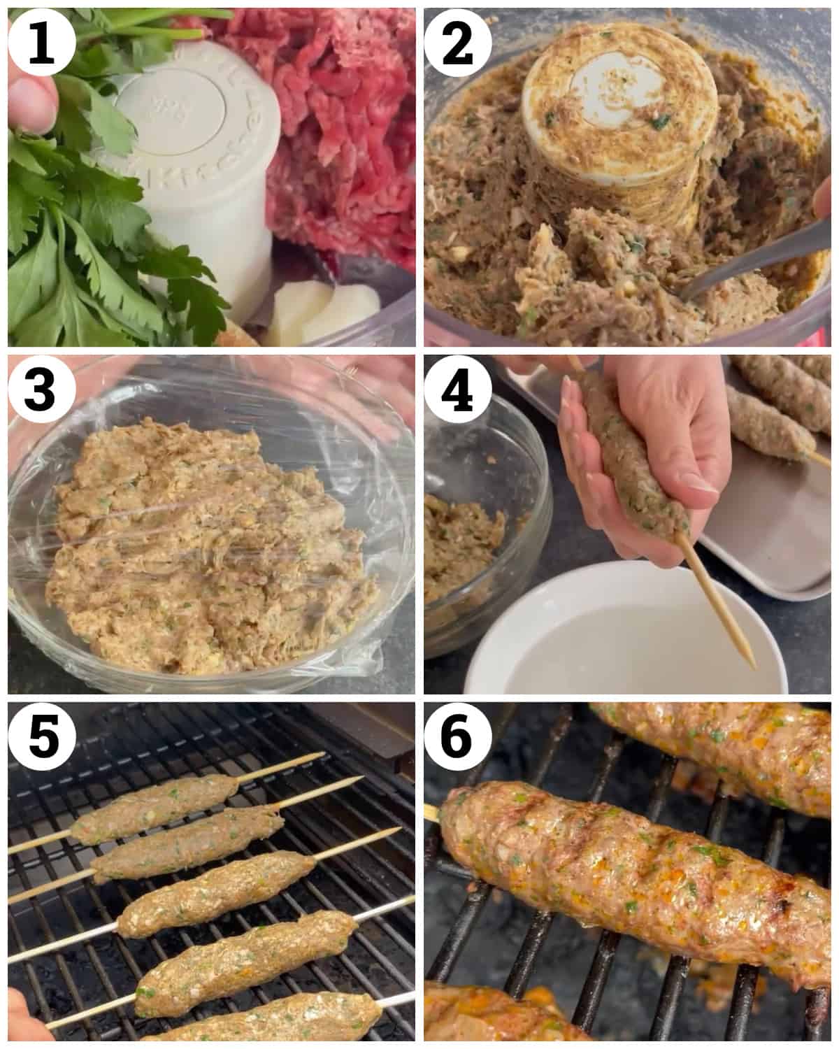 Mix all the ingredients then shape on skewers and gill. 