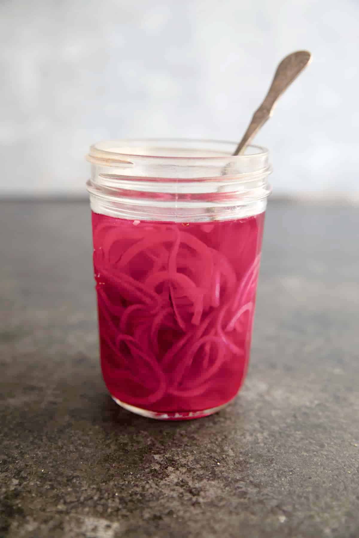 Pickled Red Onions - A Family Feast®