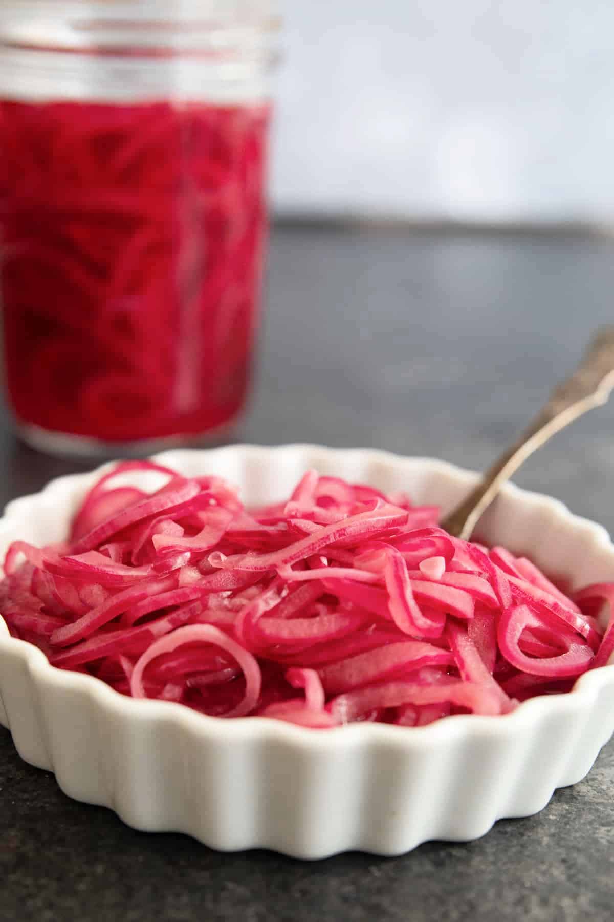 You can keep pickled red onions for 3 weeks. 