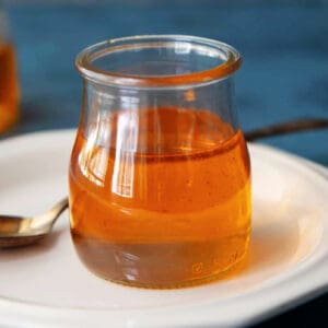 Saffron syrup is easy and ready in 20 minutes. The bright flavor of saffron would elevate any dessert or drink. Follow along to learn more about this simple recipe!