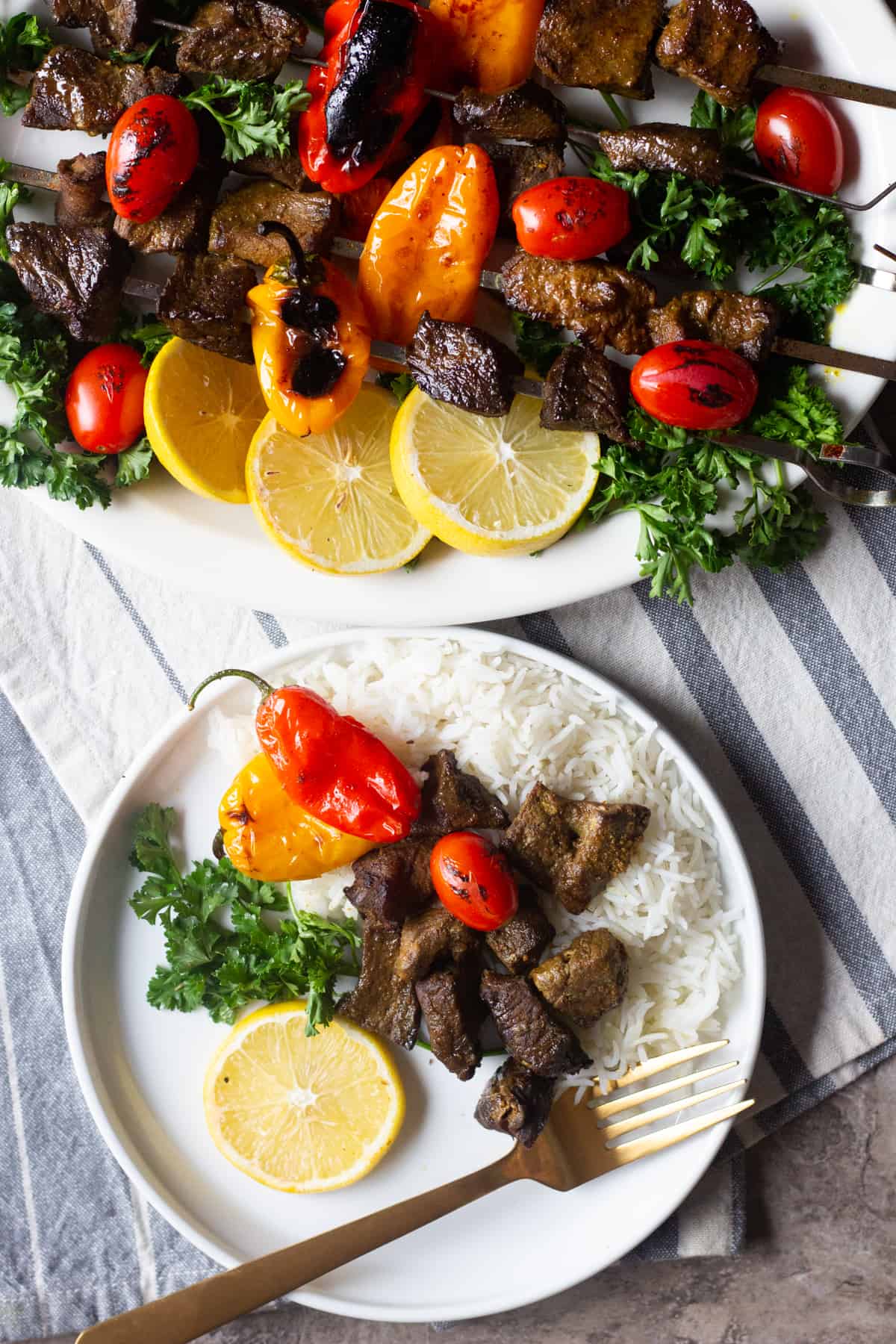 An easy beef shish kabob recipe that's packed with amazing flavors. Learn all the tips and tricks for making the best shish kabobs at home.