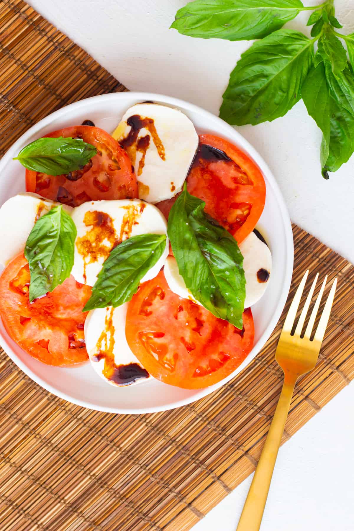 You can top this salad with olive oil or balsamic vinegar.
