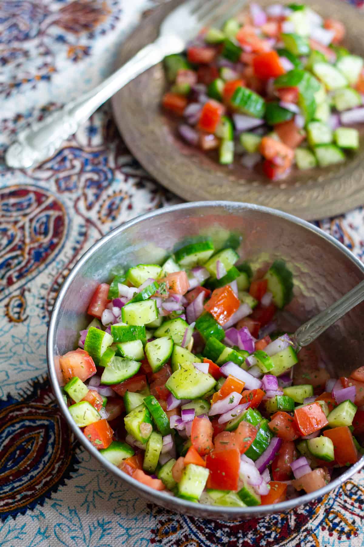 Salad Shirazi is a light and easy Persian salad that is a delicious alternative to the usual side dishes. It's refreshing, healthy and easy.