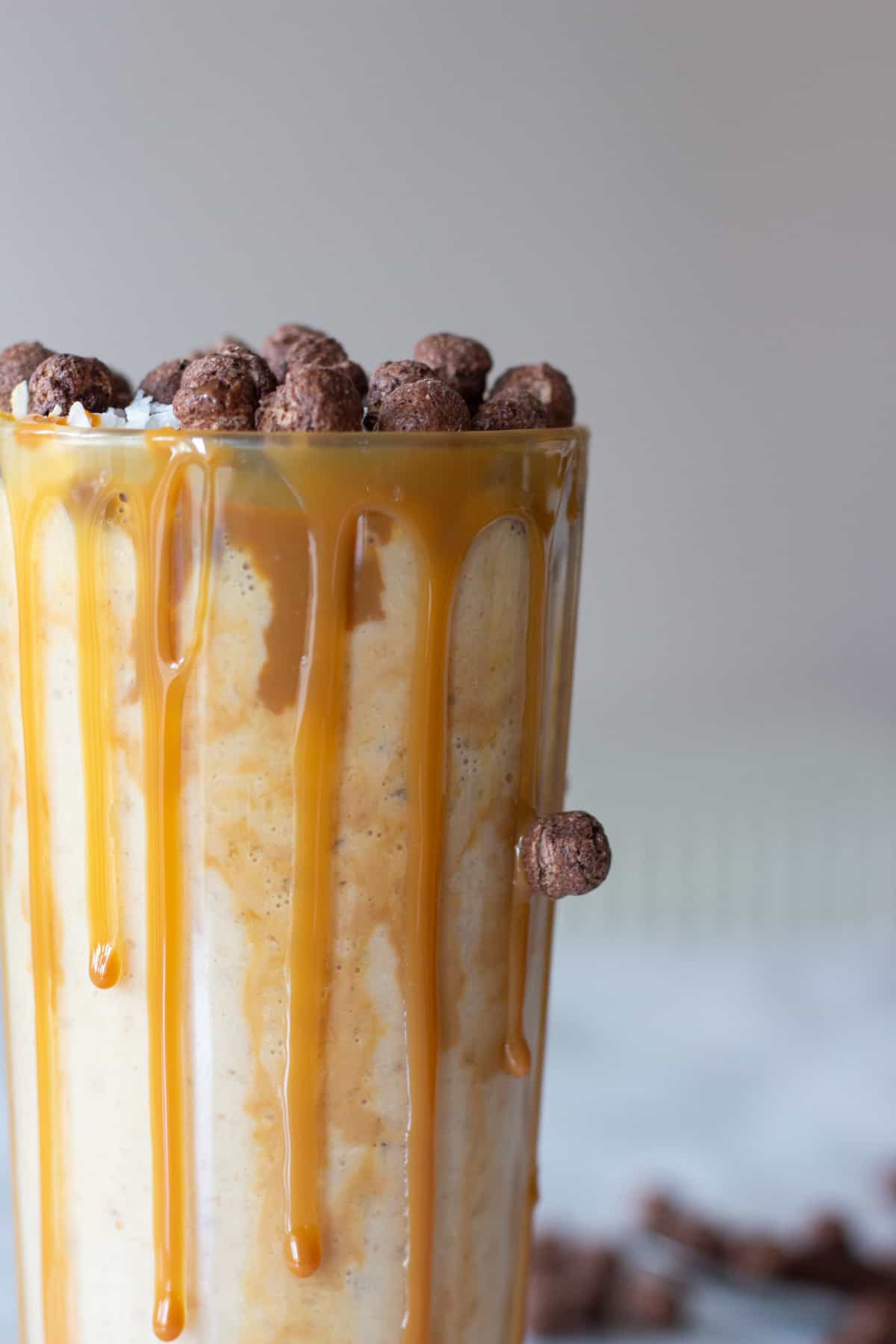 This Banana Peanut Butter Coco Puff Milkshake will make your breakfast more exciting and delicious because it has all the best flavor combinations in one tall glass!