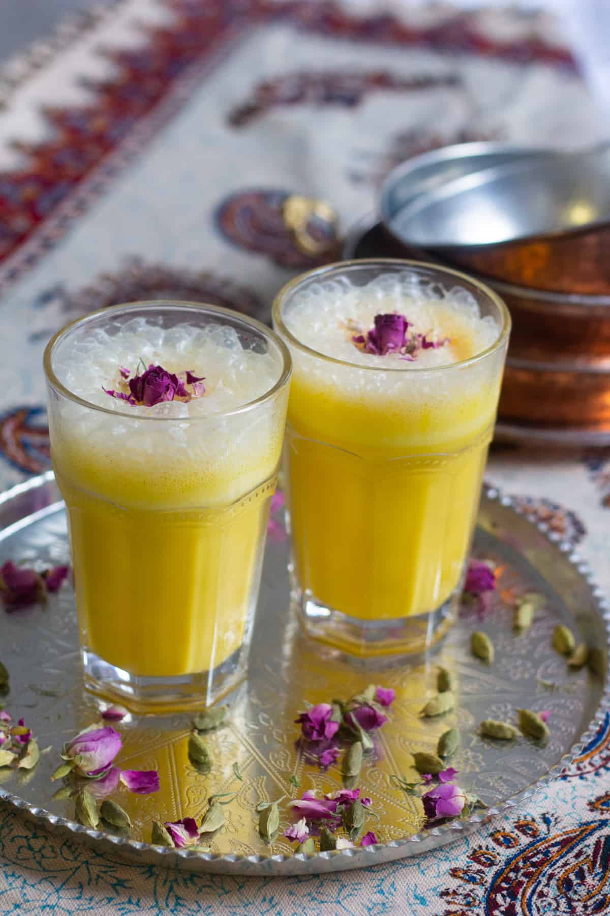 Take a delicious trip to Iran with this Persian Saffron Milkshake that tastes like traditional Iranian ice cream without the hassle!
