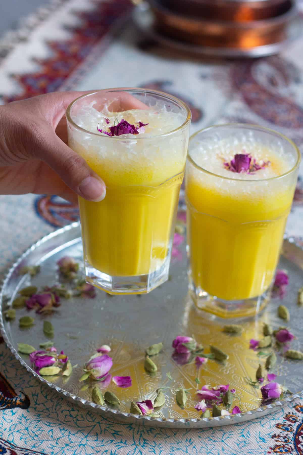 Take a delicious trip to Iran with this Persian Saffron Milkshake that tastes like traditional Iranian ice cream without the hassle!

