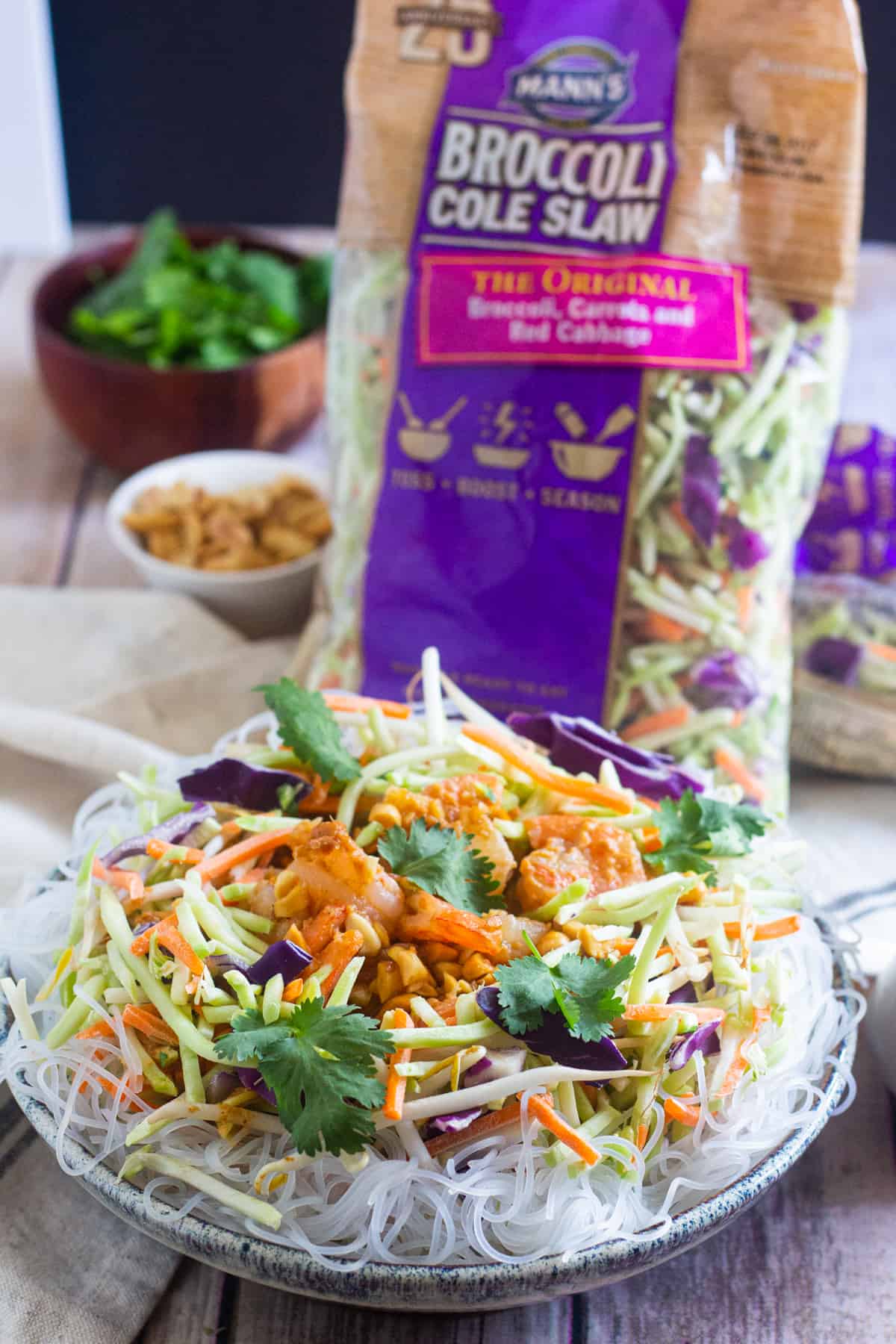 Make this Quick and Easy Shrimp Noodle Salad within minutes and have a delicious meal full of great flavors. Serve this dish with a special spicy peanut sauce for extra flavor.