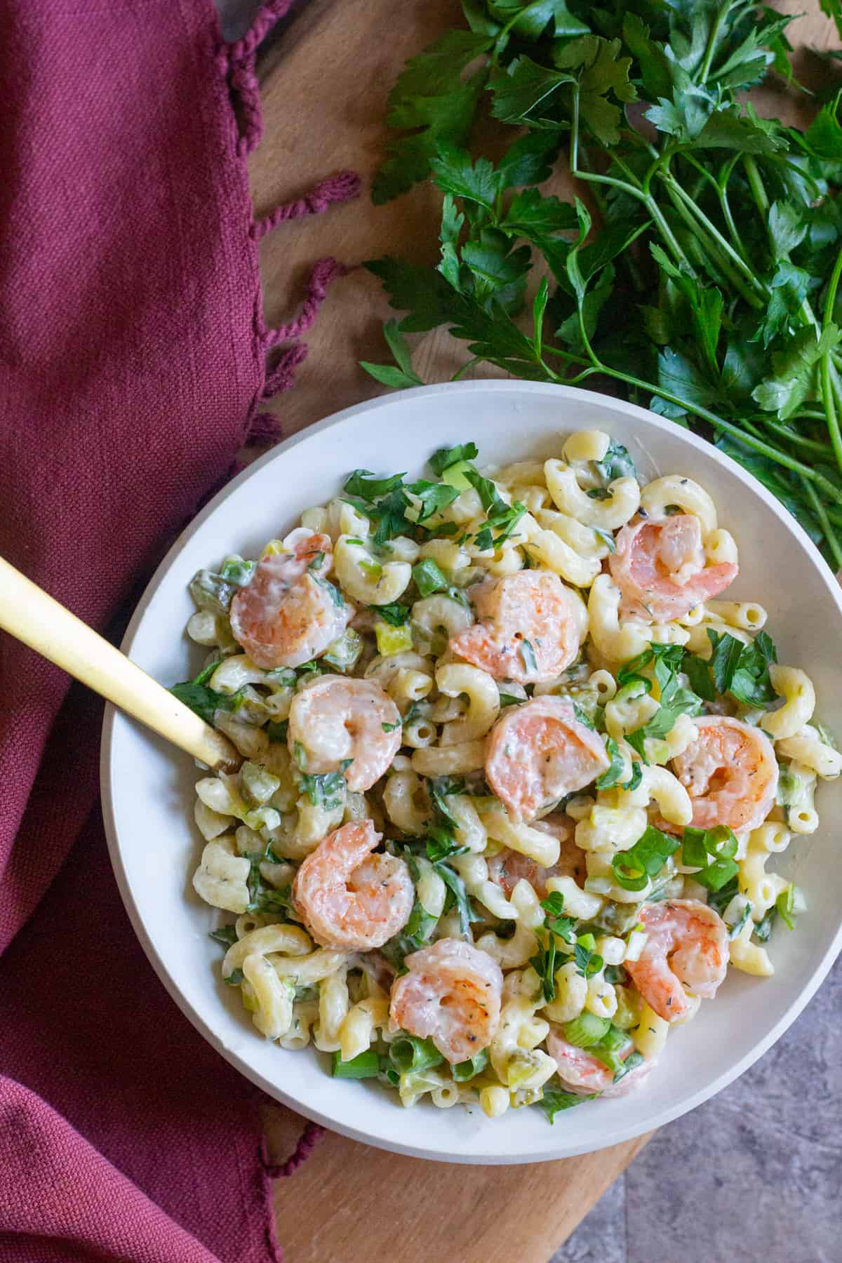 This easy shrimp pasta salad is packed with so much flavor. Learn how to make the best shrimp macaroni salad that will rock your parties and potlucks.