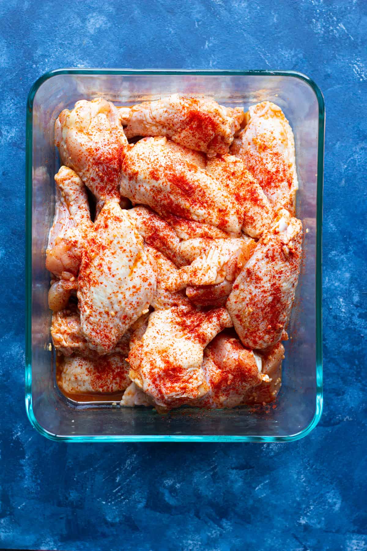 paprika adds color and flavor to chicken wings.