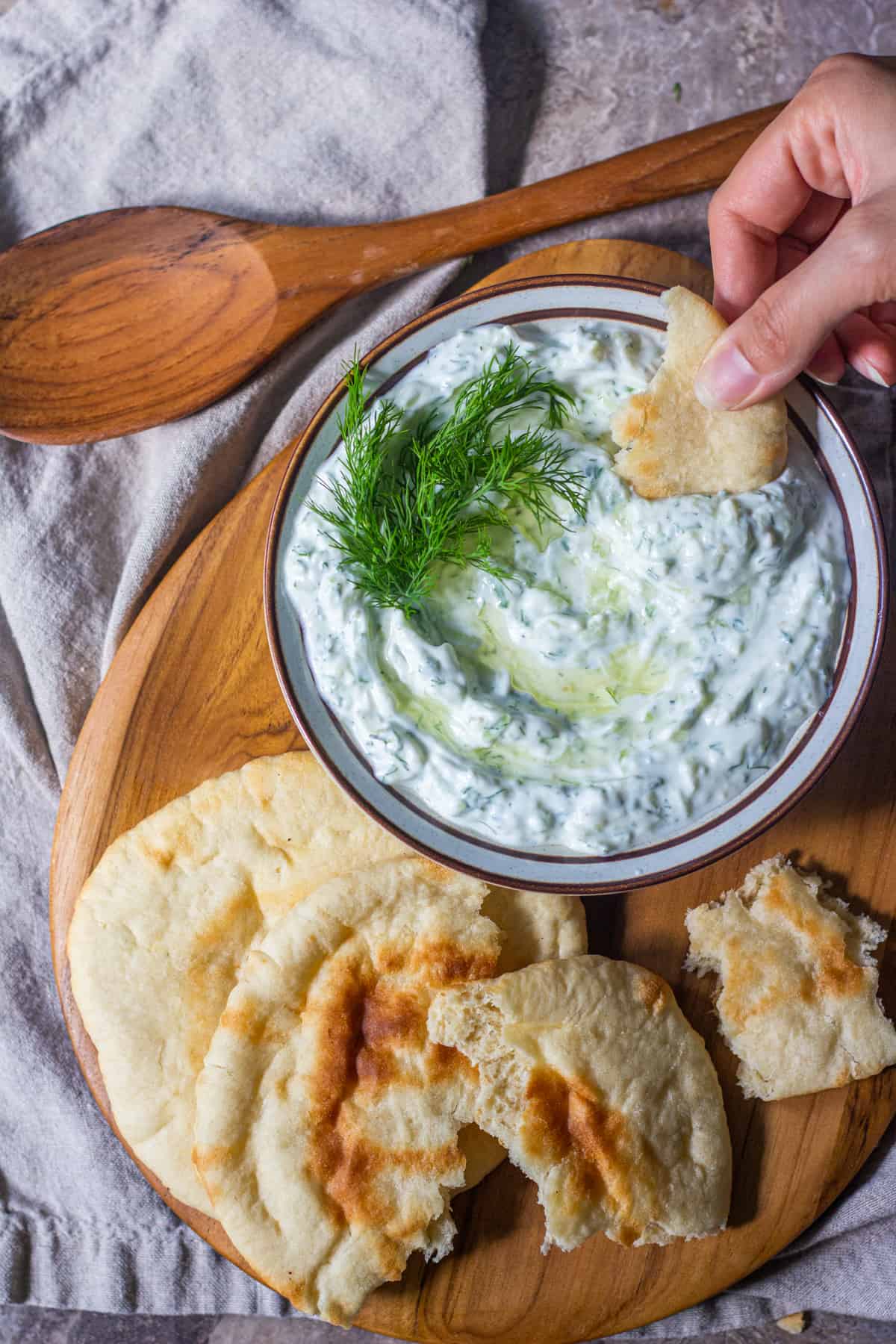 Tzatziki sauce is easy and very simple to make. It's a popular Greek cucumber sauce that everyone loves. 