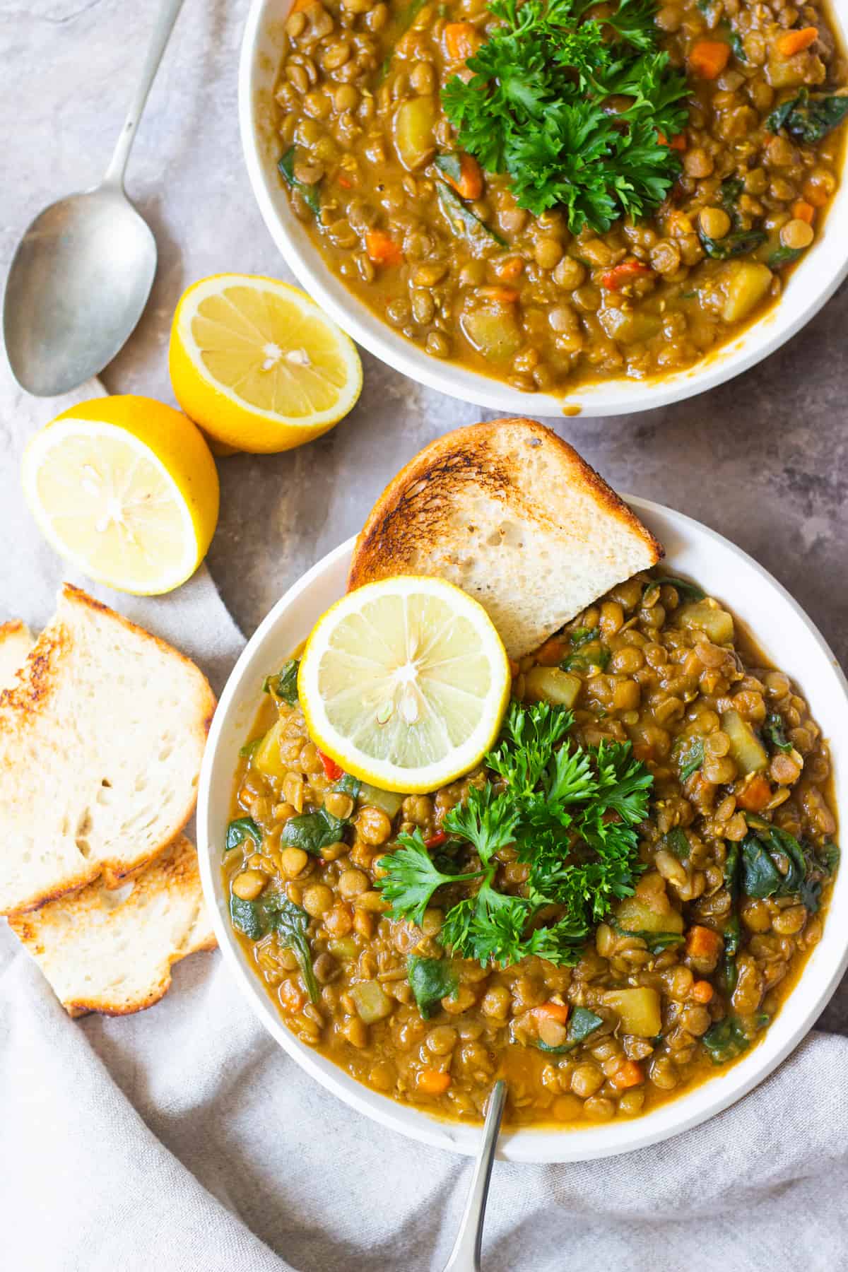 Mediterranean lentil soup