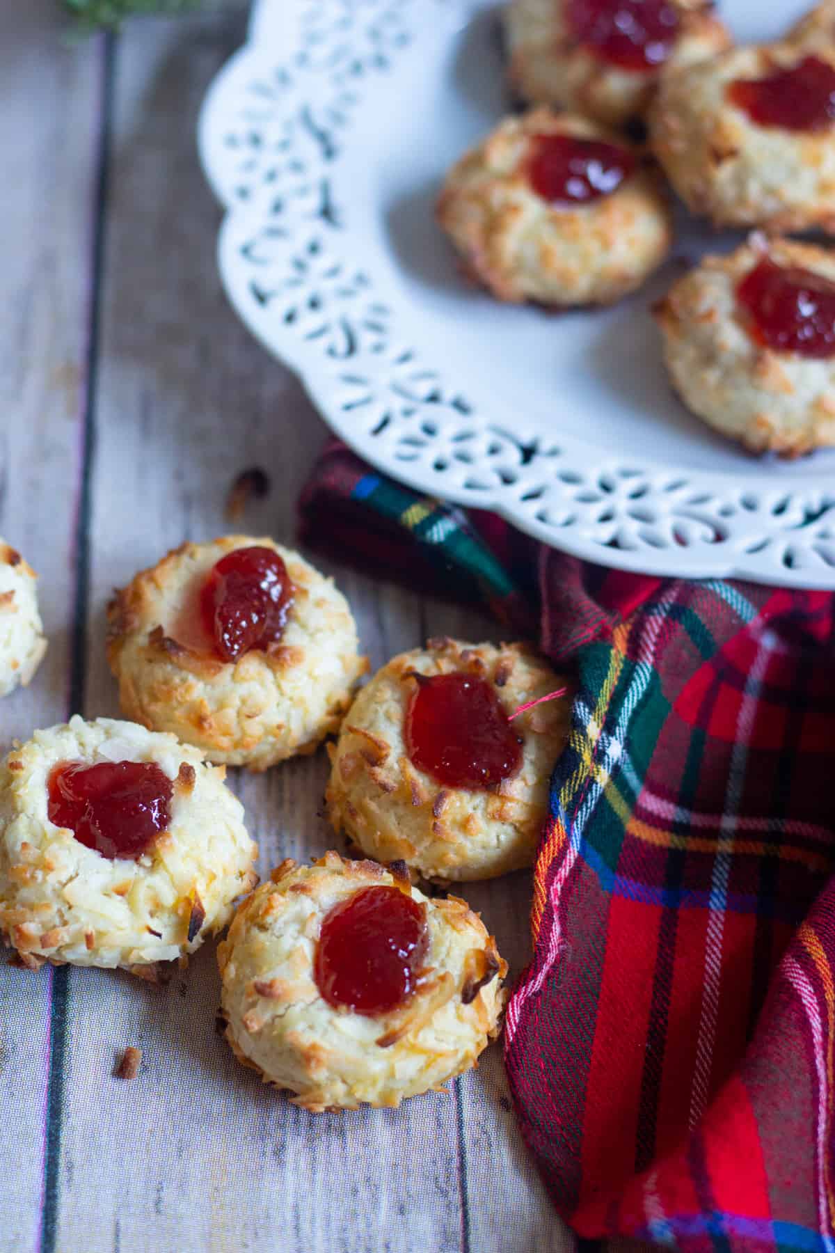 jam cookies are simple classic cookies. The addition of coconut flakes bring more flavor to these cookies. 