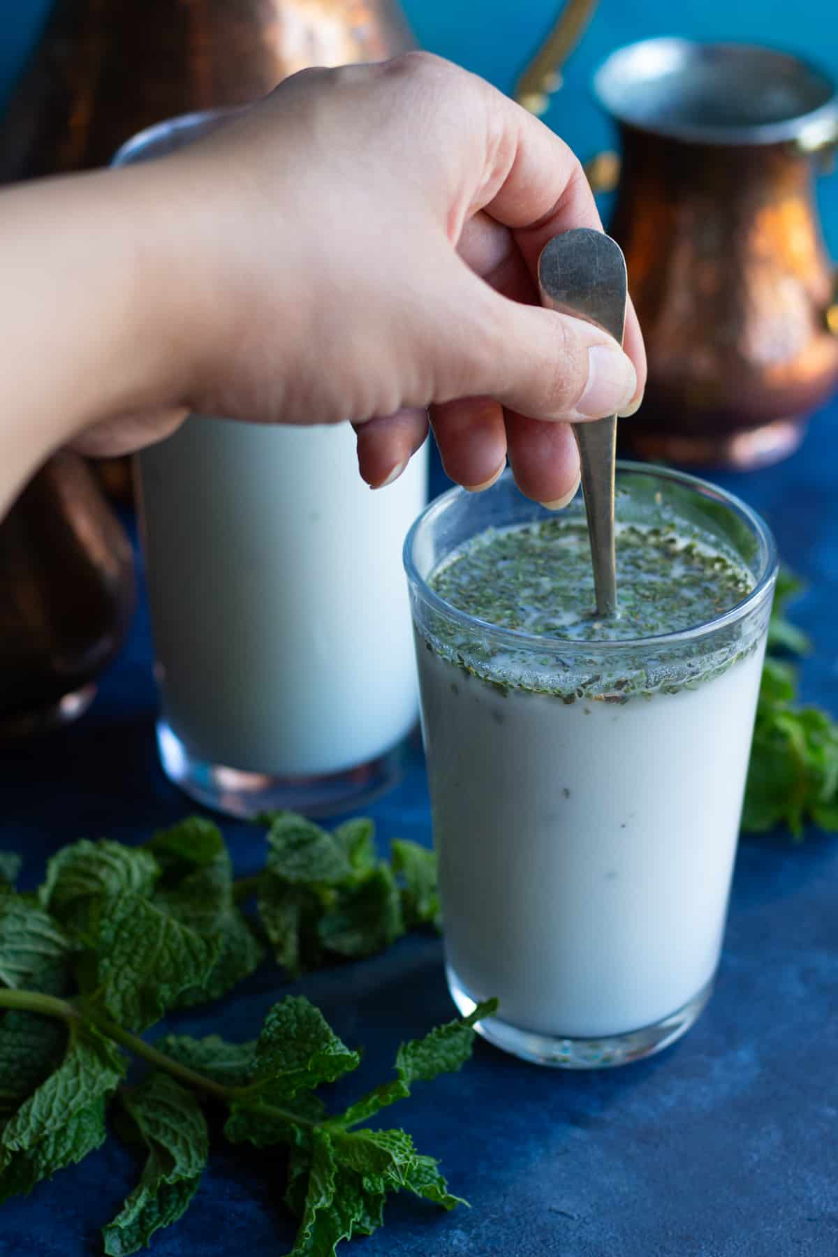 Stir the drink to make sure it's fully incorporated.