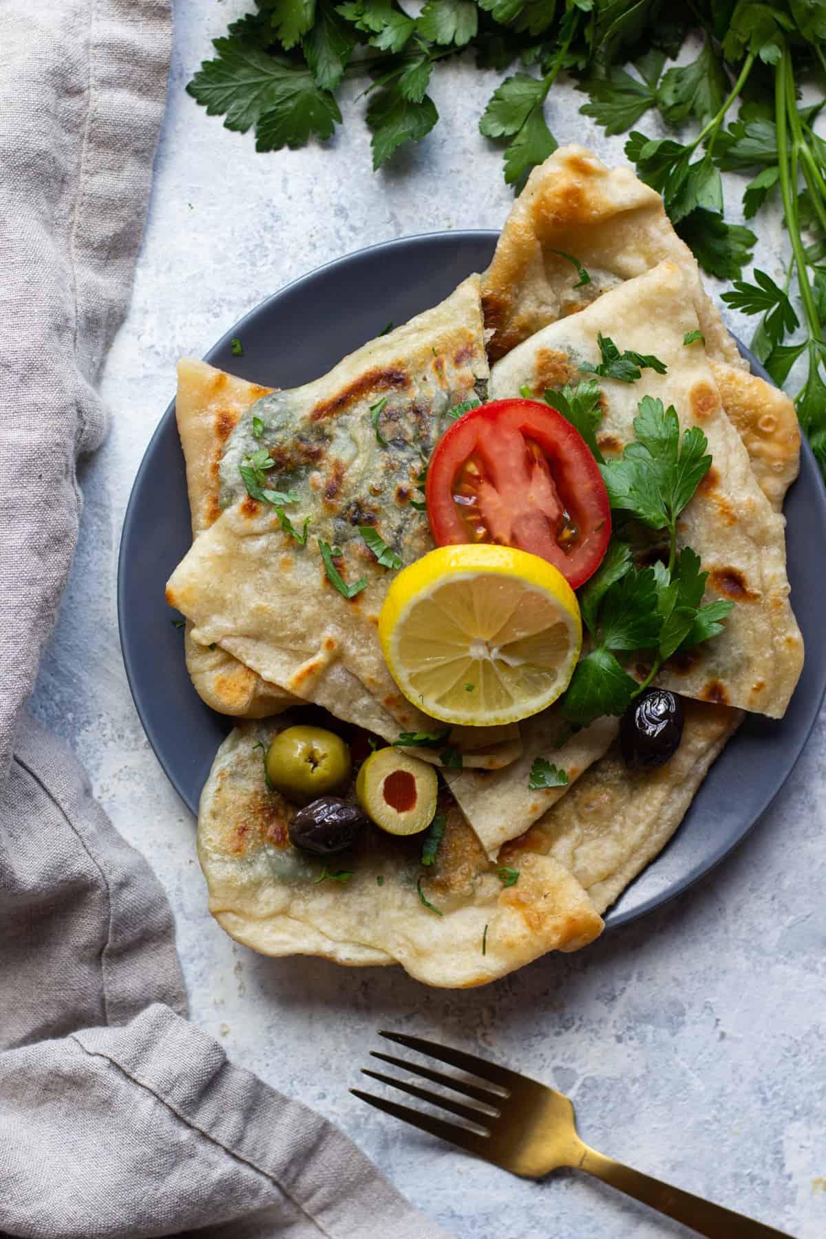 Gozleme Turkish stuffed flatbread