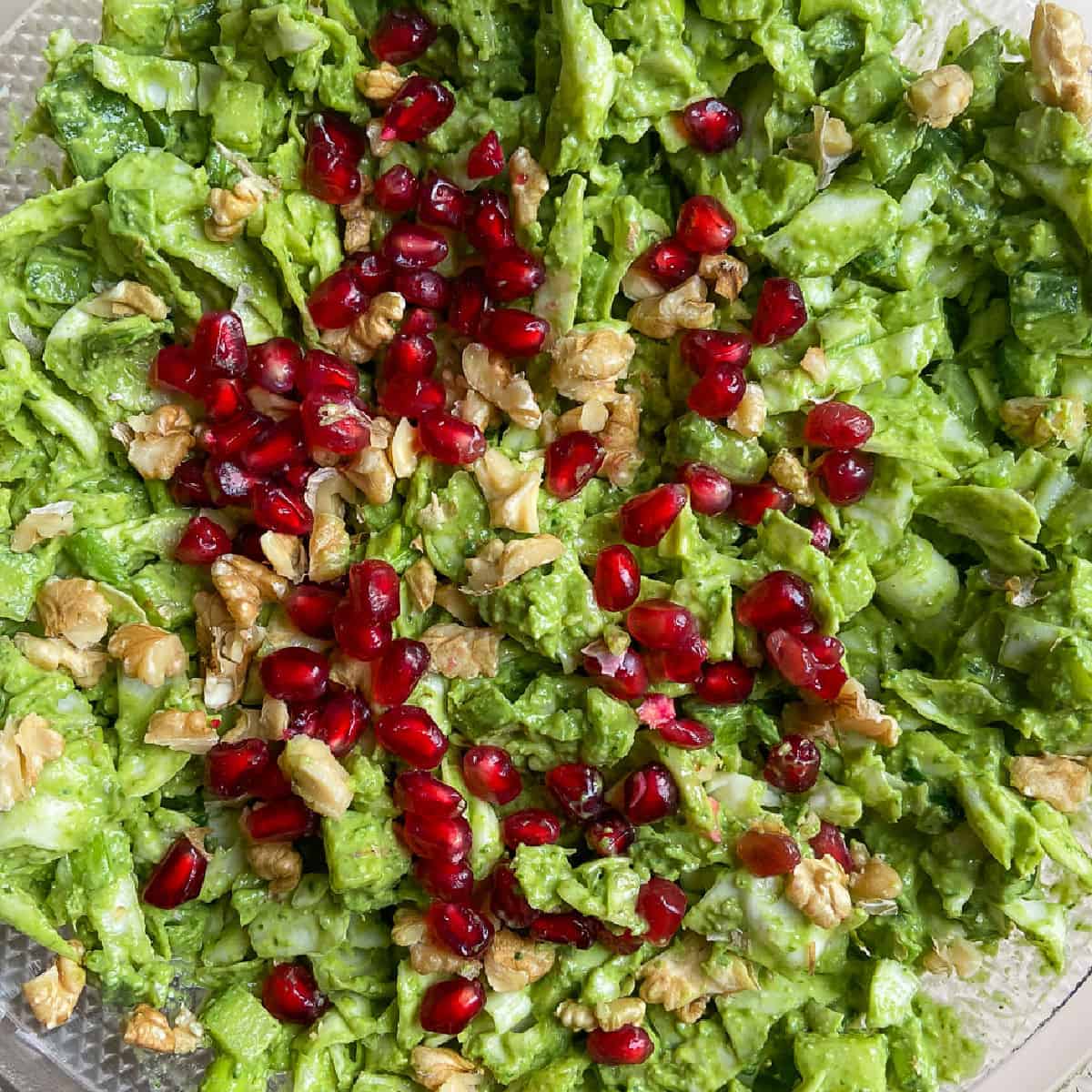 This viral TikTok green goddess salad is delicious! Ready in 15 minutes, this salad can be served as a side, dip or sandwich topping.
