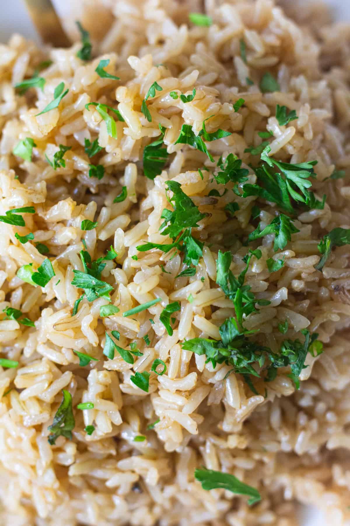 Brown rice in instant pot is easy and efficient. 