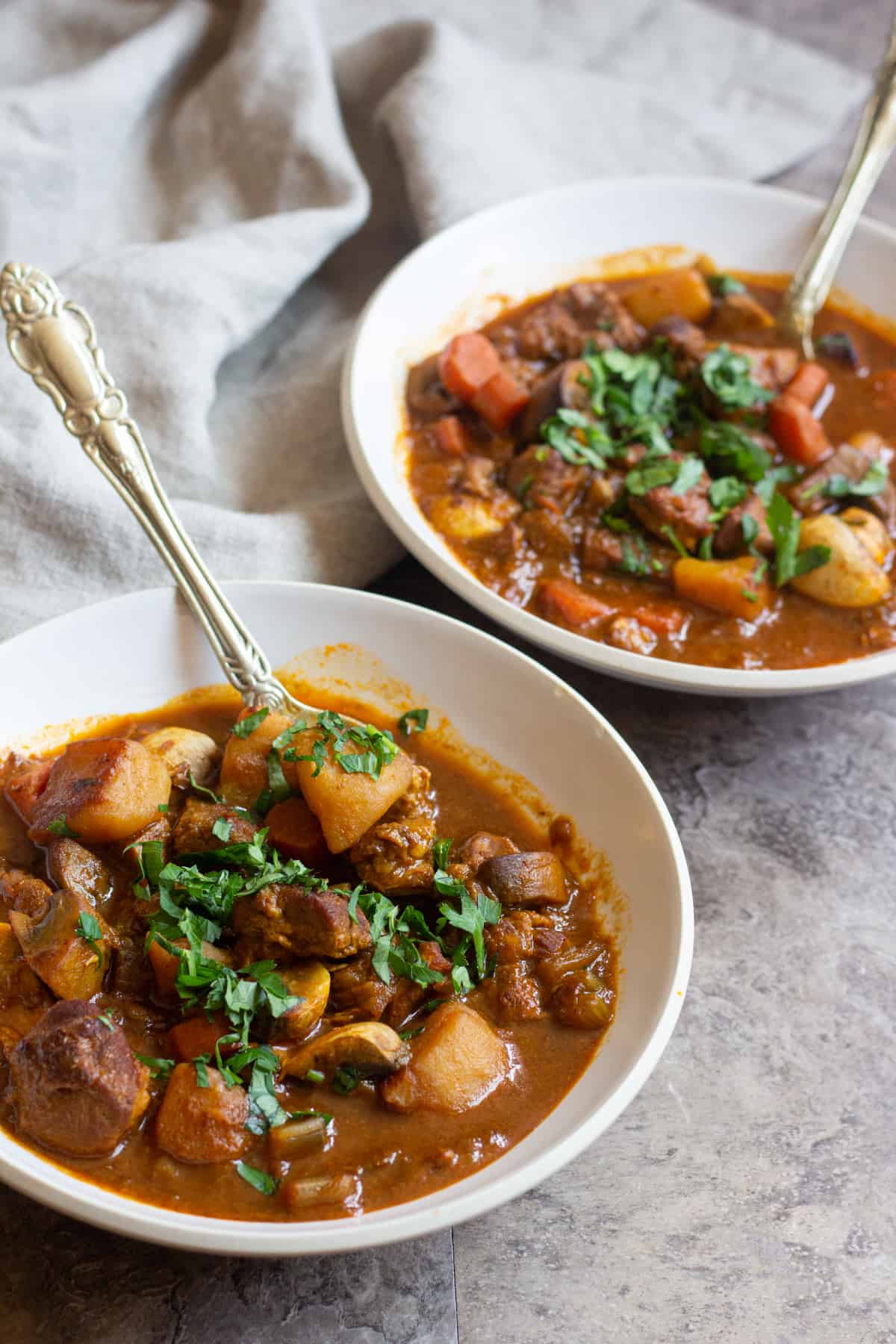 This lamb stew is perfect for winter and cold days. 