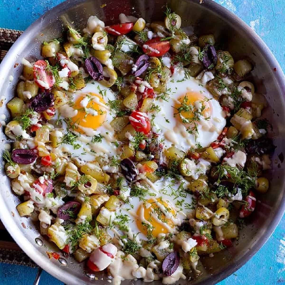 Mediterranean breakfast hash.