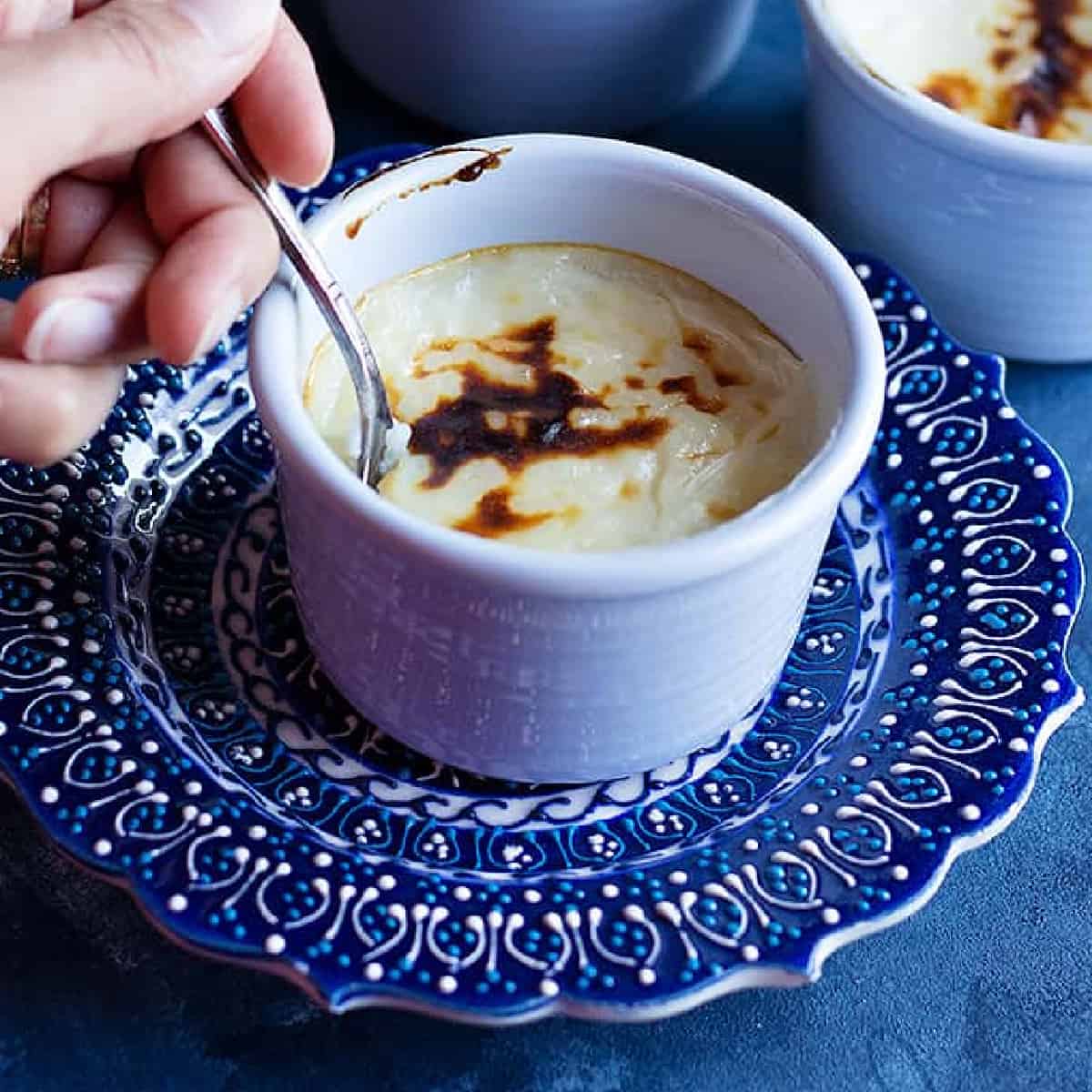 If you love light and creamy desserts, Sutlac, also known as Turkish rice pudding recipe is it. Creamy and rich with a golden top, this baked rice pudding is also gluten-free. Learn how to make this tasty dessert with this tutorial and step-by-step photos.
