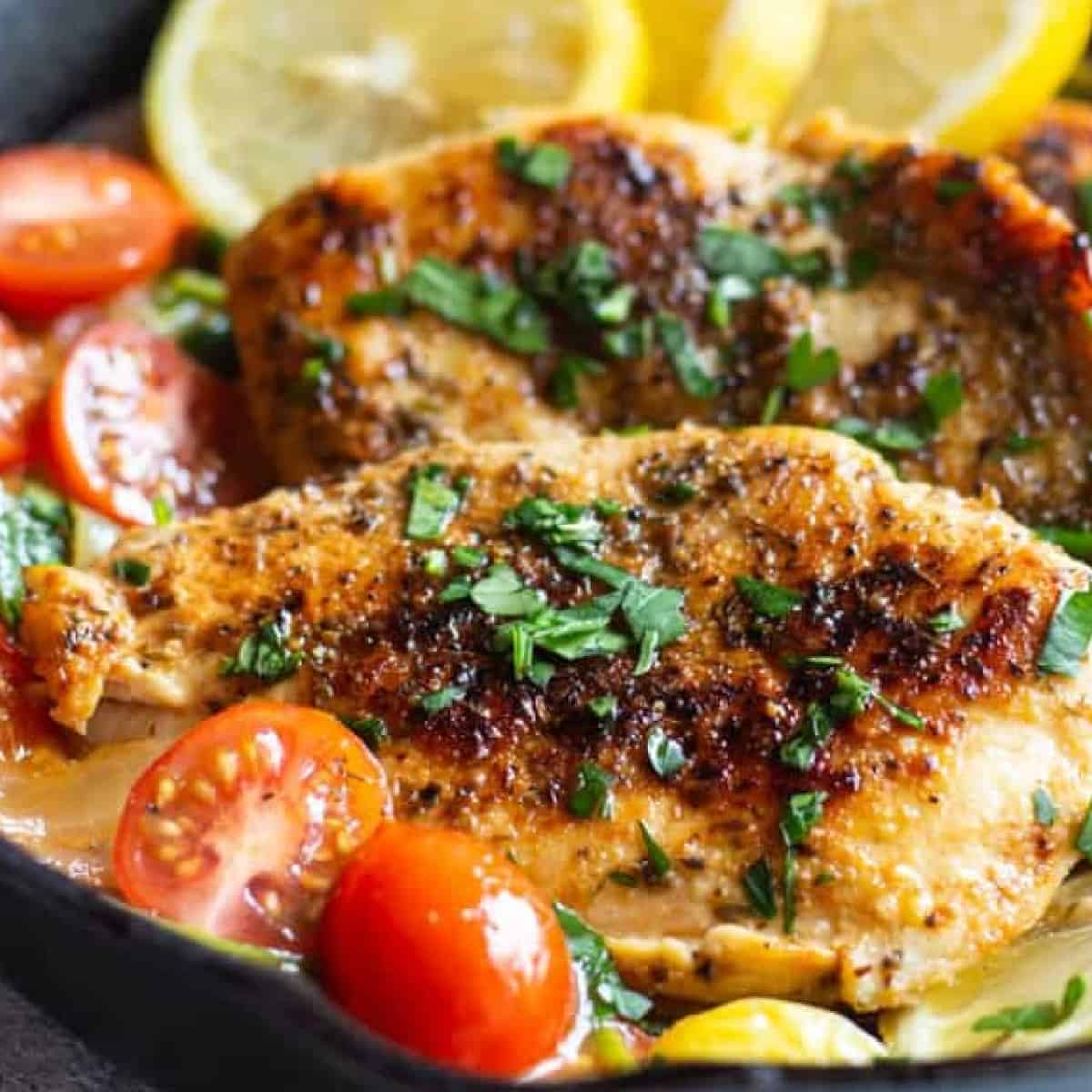 Italian skillet chicken