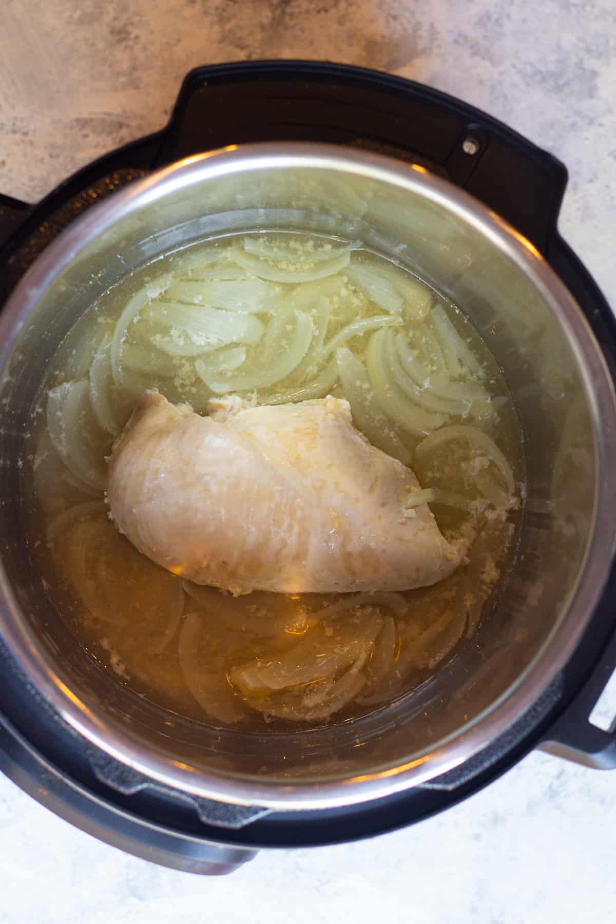 Place the chicken in instant pot and cook on high pressure for 12 minutes. 