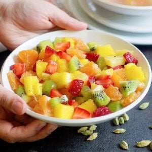 honey rosewater fruit salad.