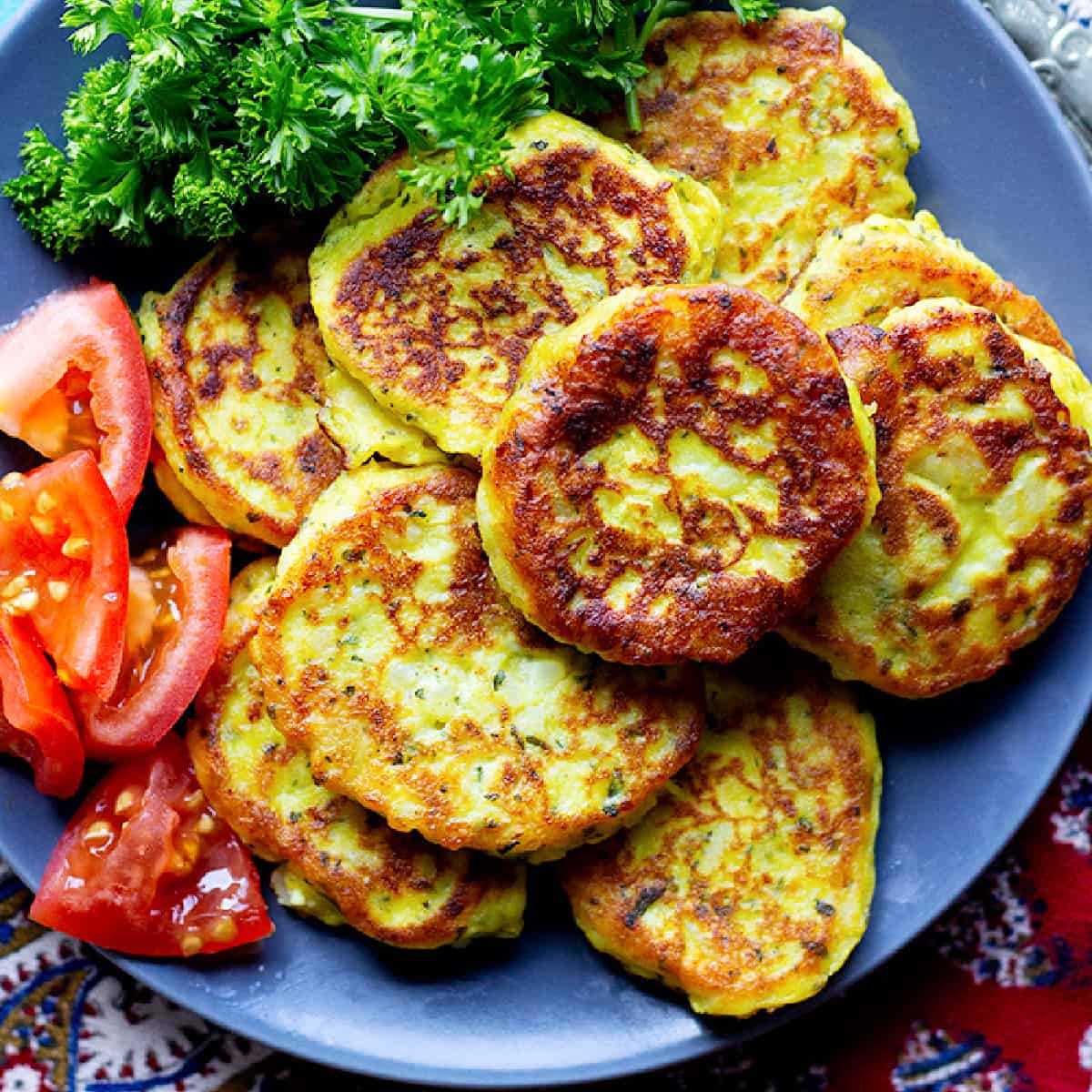 These potato patties are crispy on the outside and creamy and soft on the inside. Serve these homemade potato patties as an appetizer or a light meal. 
