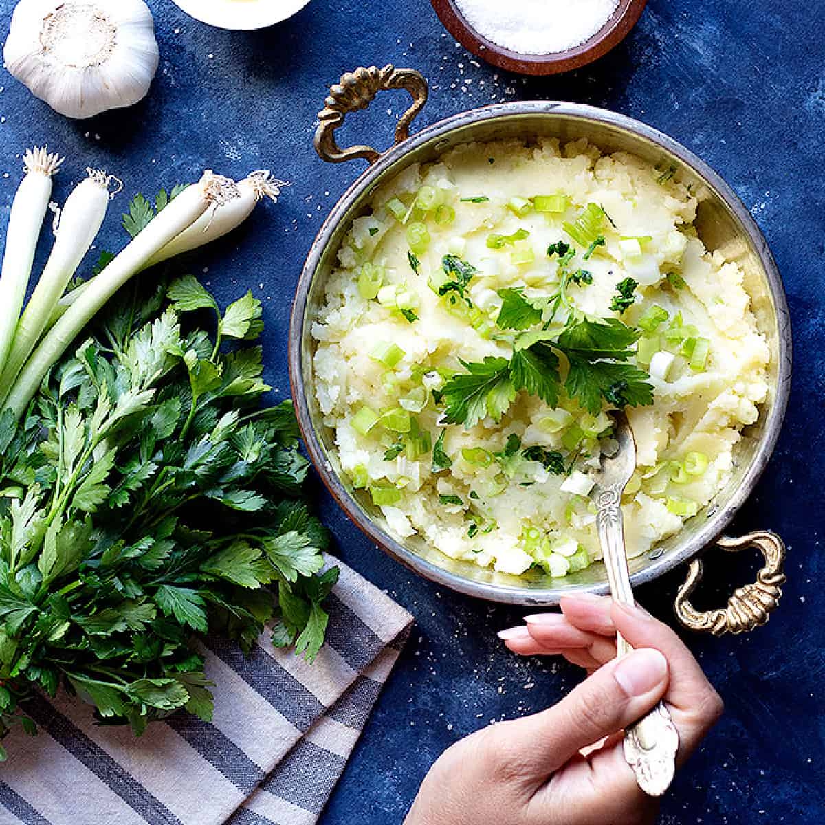 Skordalia is a popular Greek potato and garlic dip that's creamy and so tasty. Watch the video to learn how to make this traditional Greek dip with just a few ingredients. 
